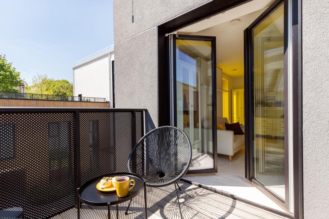 Yellow Studio Paupys Apartment วิลนีอุส ภายนอก รูปภาพ